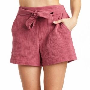 Drew Gauze Maci Shorts – Raspberry